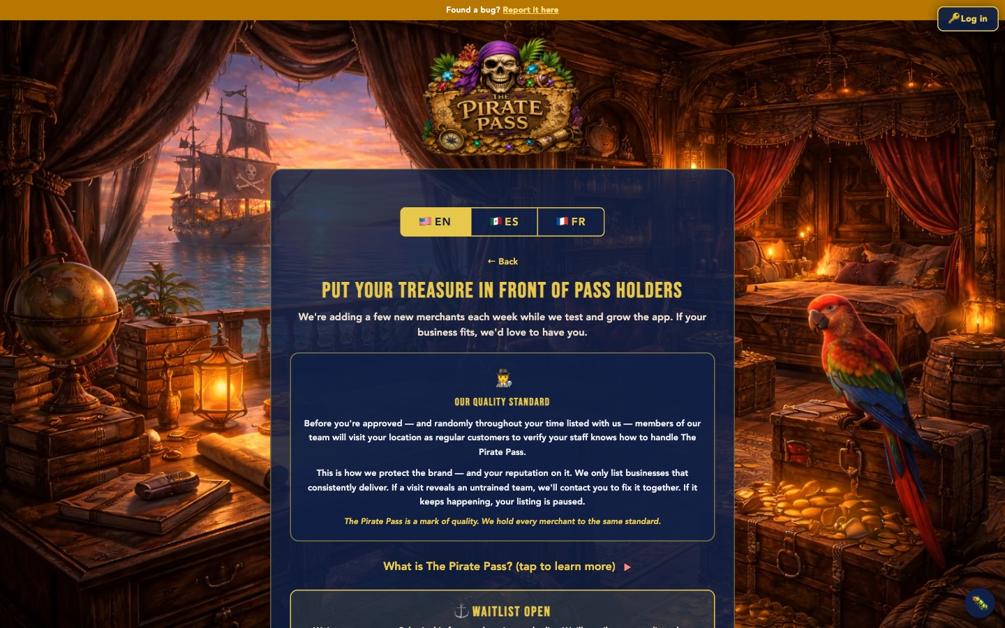 The merchant application