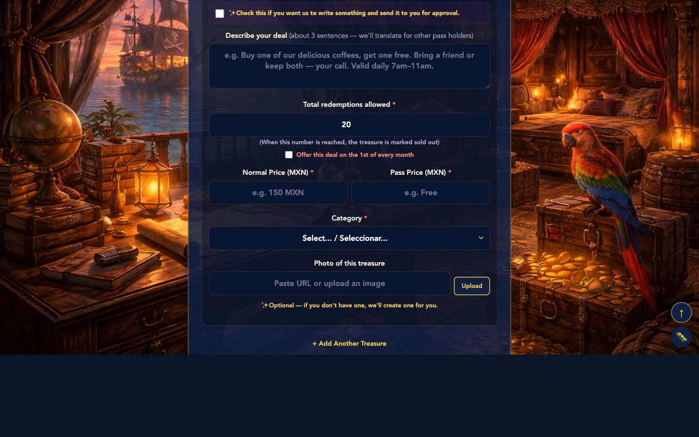 More of the application