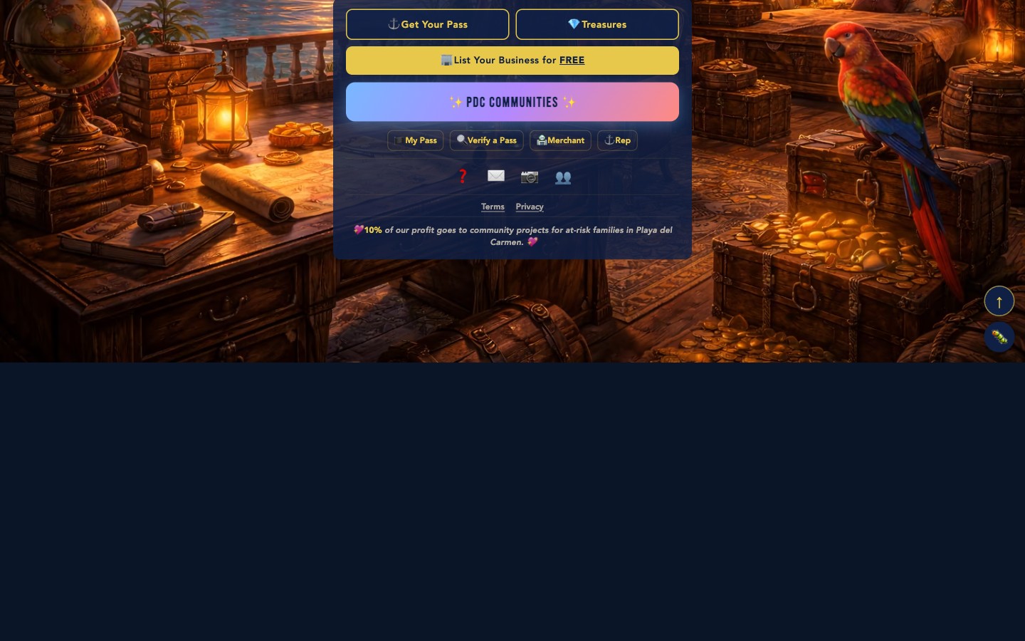 Bottom of the application